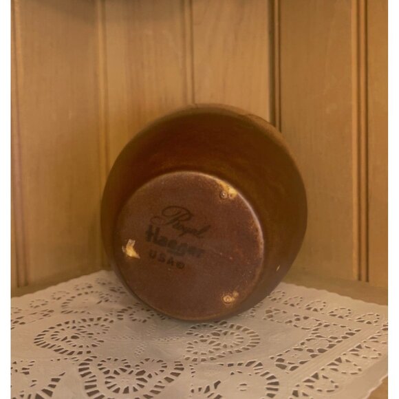 Vintage Royal Haeger Pottery USA Brown Amber Ombre Ceramic Vase - Picture 5 of 5